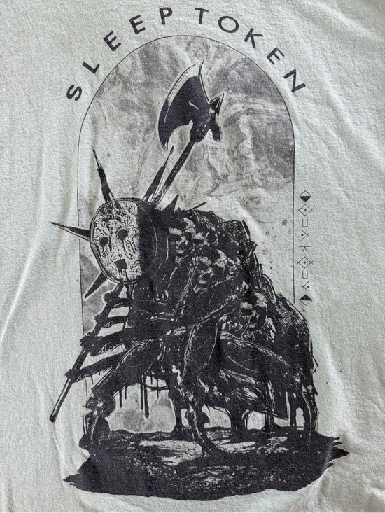 Sleep Token Other - Sleep Token Graphic Crewneck Tee - White/Black